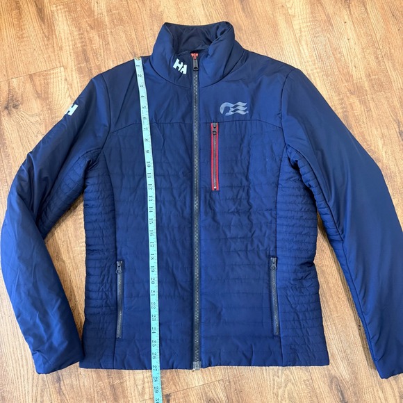 Helly Hansen Crew Insulator Jacket Mens Medium Navy Blue Princess Logo - Picture 2 of 12